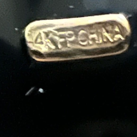 14K Yellow Gold Blue Quartz & Black Onyx Statement Ring Size 10 - Picture 4 of 10